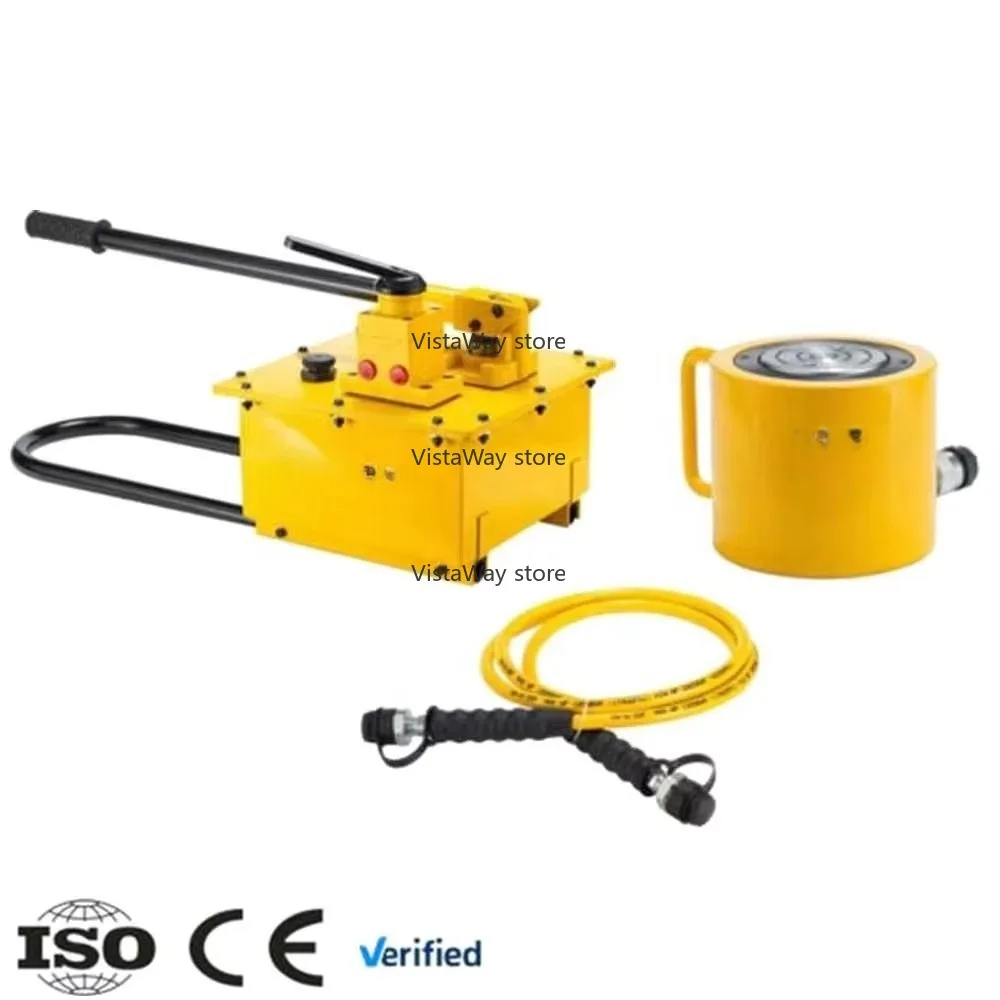Portable RCS150-80 Complete Set 150 Tons Low Height Hydraulic Cylinder and Hand Pump Set Tools
Portable RCS150-80 Complete Set 150 Tons Low Height Hydraulic Cylinder and Hand Pump Set Tools