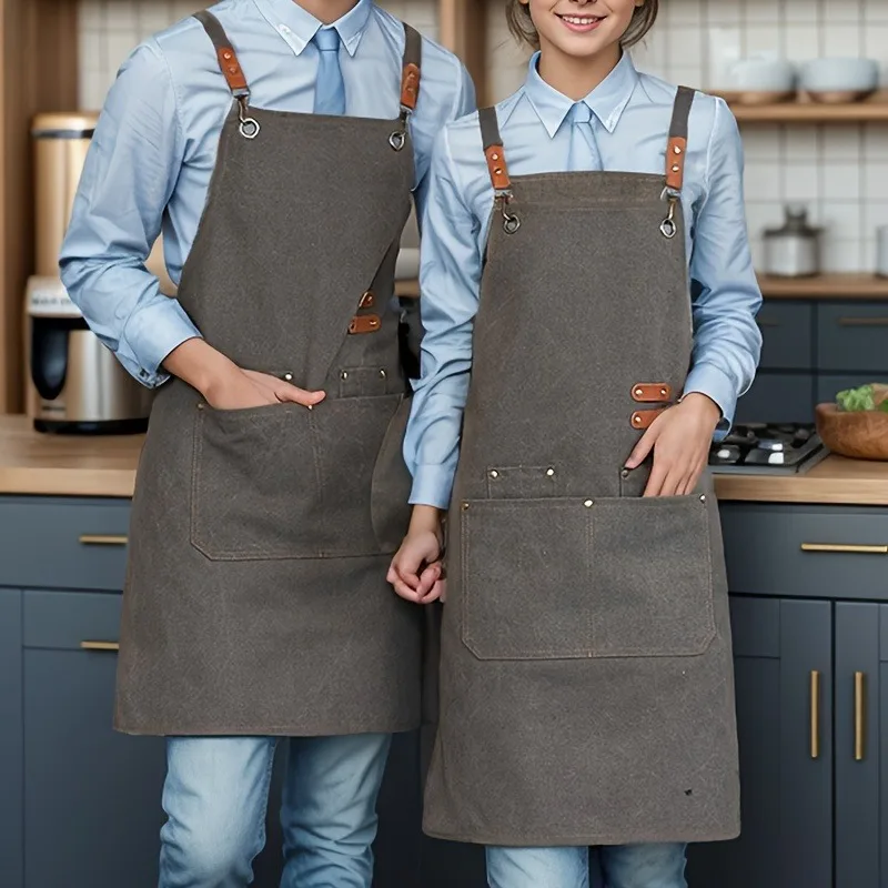 1pcs Multipurpose Canvas Kitchen Cooking Apron for Restaurant Work BBQ Baking Painting Gardening Dirty Resistant Apron
1pcs Multipurpose Canvas Kitchen Cooking Apron for Restaurant Work BBQ Baking Painting Gardening Dirty Resistant Apron