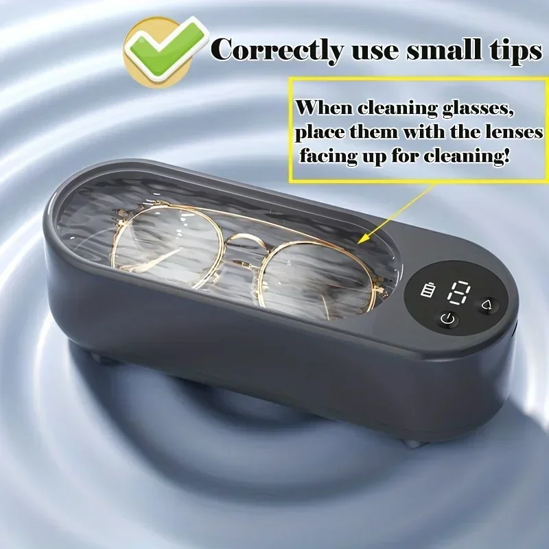 USB Rechargeable Portable Ultrasonic Glasses Cleaner, Electric Eyeglass Cleaning Machine Home Personal Care Tool
USB Rechargeable Portable Ultrasonic Glasses Cleaner, Electric Eyeglass Cleaning Machine Home Personal Care Tool