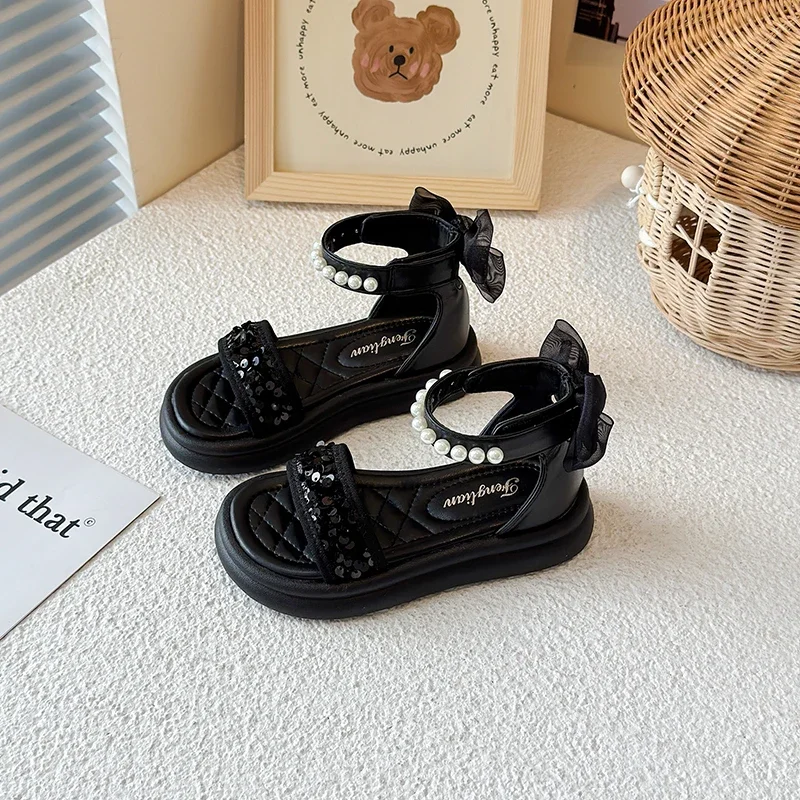 2025 Summer Children's Shoes, Girls' Bow Fashion Sandals, Sweet Pearl Sparkle Princess Fashion High Top Sandals, Wedding Banquet
2025 Summer Children's Shoes, Girls' Bow Fashion Sandals, Sweet Pearl Sparkle Princess Fashion High Top Sandals, Wedding Banquet