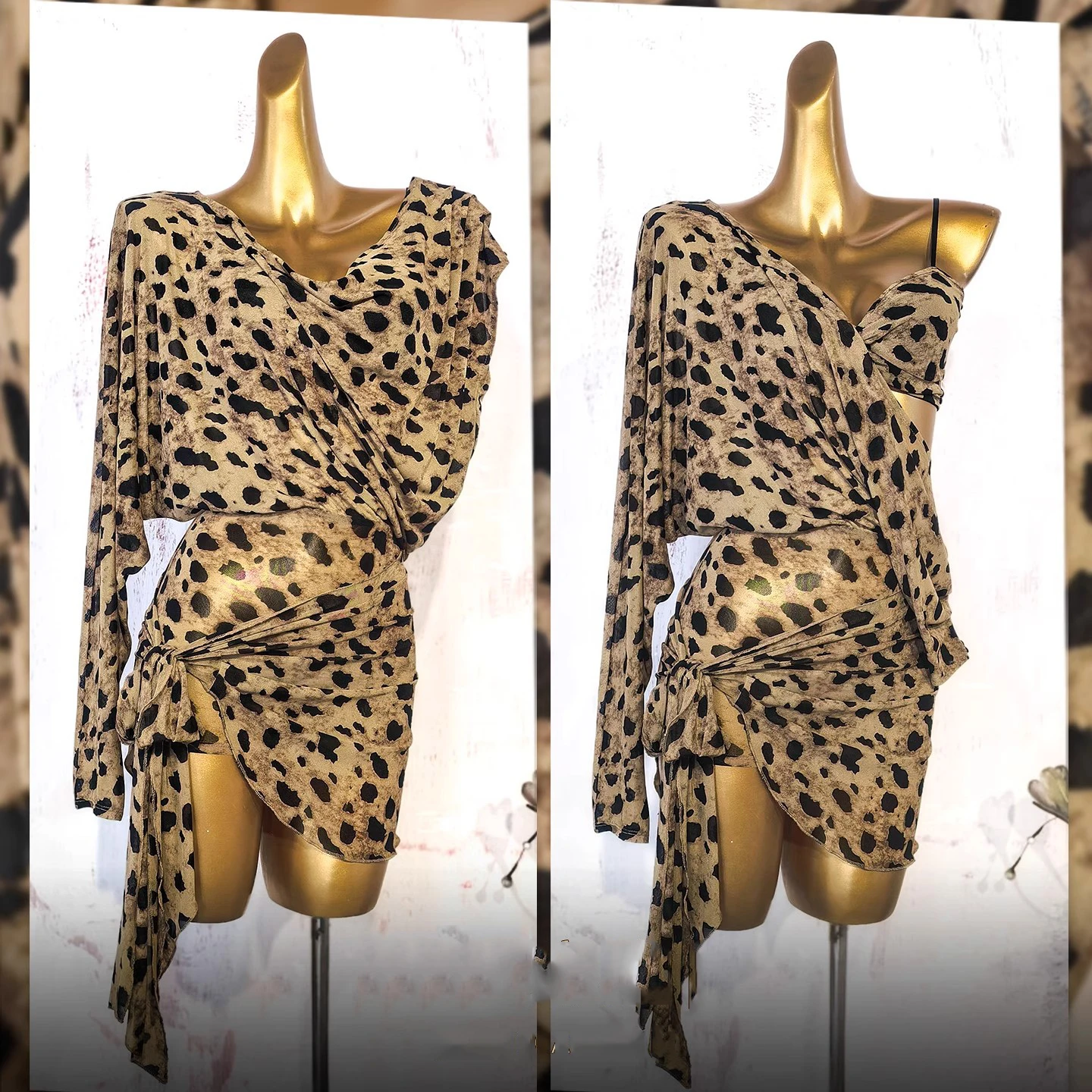 Новые женские костюмы для латинских танцев, свободный костюм с леопардовым принтом и открытой спиной, с длинными рукавами, платье для латинских танцев чача-румба DN22054
Новые женские костюмы для латинских танцев, свободный костюм с леопардовым принтом и открытой спиной, с длинными рукавами, платье для латинских танцев чача-румба DN22054