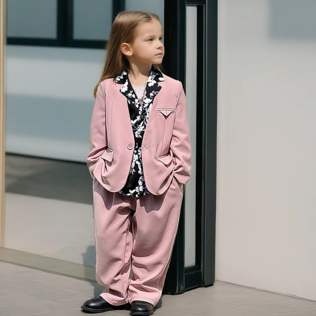 Kids Formal Suit Spring Autumn Flower Boys Girls Wedding Outfits Casual Blazer Pants 2-piece Teens Performance Children Costume
Kids Formal Suit Spring Autumn Flower Boys Girls Wedding Outfits Casual Blazer Pants 2-piece Teens Performance Children Costume