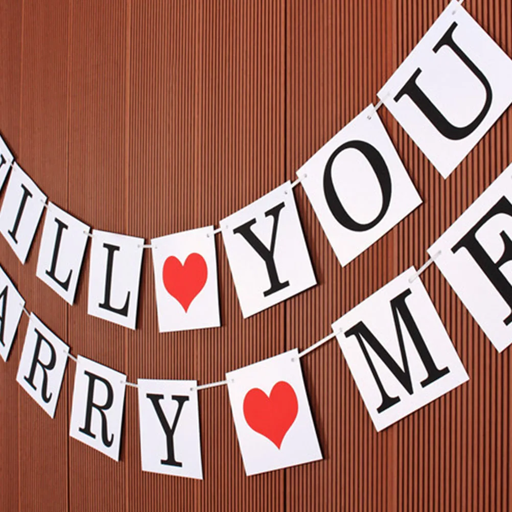 Will You Marry Me Garland Special Letter Banner for Wedding Proposal Bunting Photo Prop Romantic Atmosphere Wedding
Will You Marry Me Garland Special Letter Banner for Wedding Proposal Bunting Photo Prop Romantic Atmosphere Wedding