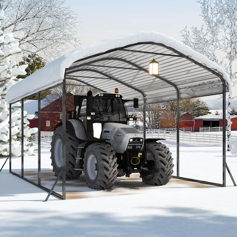 10x15 FT Carport, Metal Carport with Enhanced Base and Updated Frame Structure, Heavy Duty Carports Canopy with Galvanized
10x15 FT Carport, Metal Carport with Enhanced Base and Updated Frame Structure, Heavy Duty Carports Canopy with Galvanized