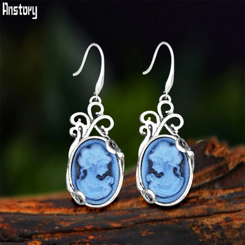 Vintage Oval Lady Queen Cameo Dangle Earrings For Women Antqiue Silver Plated Pink Gray Blue Cameo Fashion Women's Earring
Vintage Oval Lady Queen Cameo Dangle Earrings For Women Antqiue Silver Plated Pink Gray Blue Cameo Fashion Women's Earring