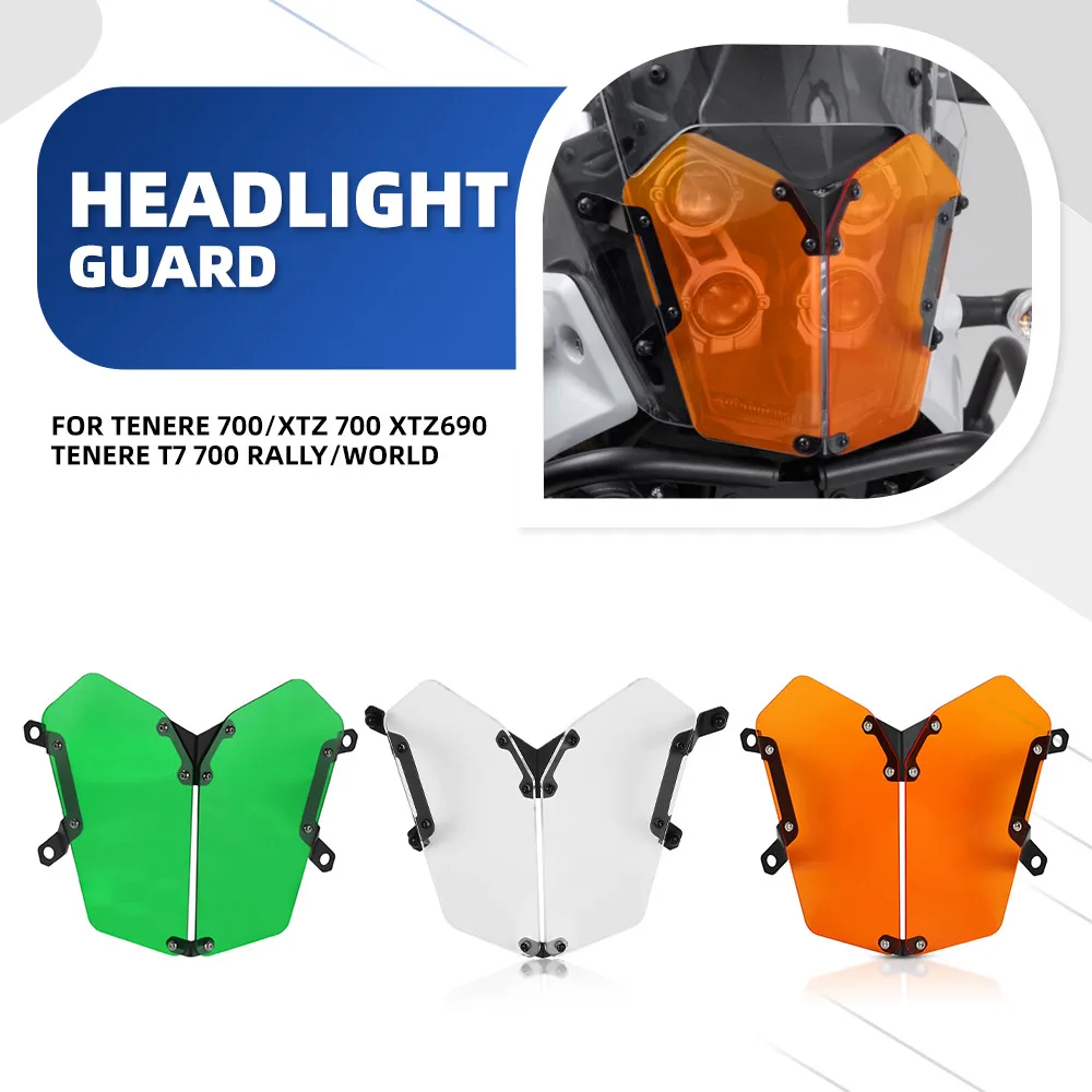 For Yamaha Tenere 700/XTZ 700 XTZ690 Tenere T7 700 Rally/World Raid DM11 Motorcycle Headlight Protector Cover Grill 2022-2024