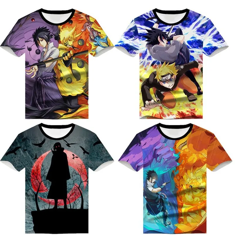 New Naruto Naruto Sasuke Kakashi Cartoon Creative 3D Animation Printed Round Neck Short Sleeve Fashion Personalized T-Shirt
New Naruto Naruto Sasuke Kakashi Cartoon Creative 3D Animation Printed Round Neck Short Sleeve Fashion Personalized T-Shirt