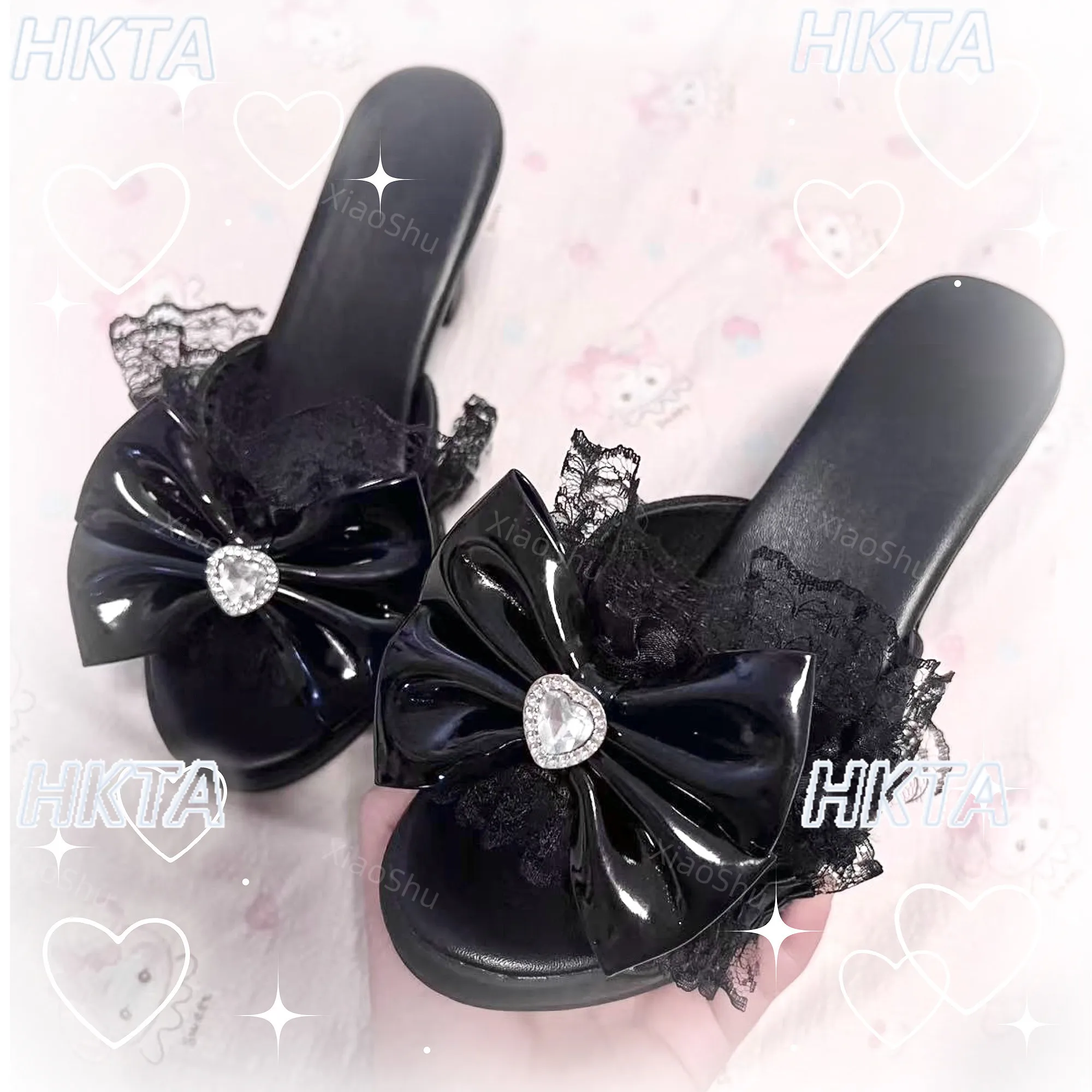 Japanese Mine Mass Production Elegant Lolita Shoes High Heel Sandals Fashion Lace Bow Rhinestone Summer New Black Shoes Women
Japanese Mine Mass Production Elegant Lolita Shoes High Heel Sandals Fashion Lace Bow Rhinestone Summer New Black Shoes Women
