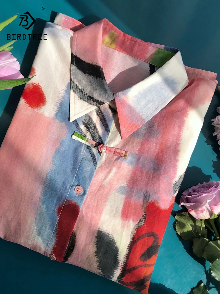 BirdTree-30%Silk 70%Cotton Elegant Shirt, Women Long Sleeve Print, Dopamine Versatile Loose Blouse, 2025 Autumn New T58689CC
BirdTree-30%Silk 70%Cotton Elegant Shirt, Women Long Sleeve Print, Dopamine Versatile Loose Blouse, 2025 Autumn New T58689CC