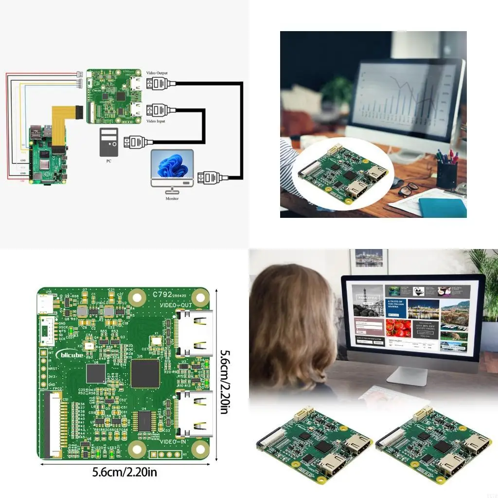 4X7E Industrial C792 HDTV to 2 Converter Module with HDTV Out Support for I2S Sound
4X7E Industrial C792 HDTV to 2 Converter Module with HDTV Out Support for I2S Sound