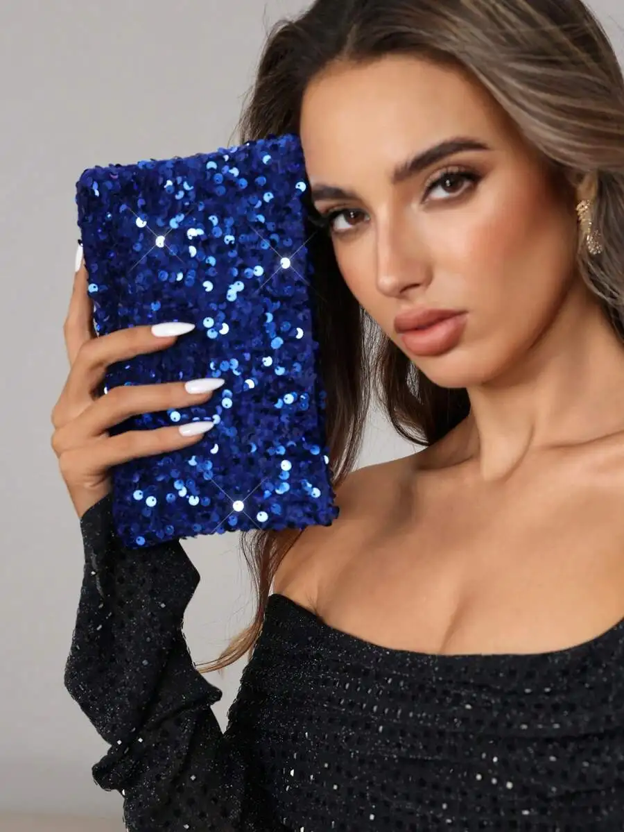 Sequined Clutch Bag For Women Evening Party Dinner Glamorous Mini Handbag
Sequined Clutch Bag For Women Evening Party Dinner Glamorous Mini Handbag