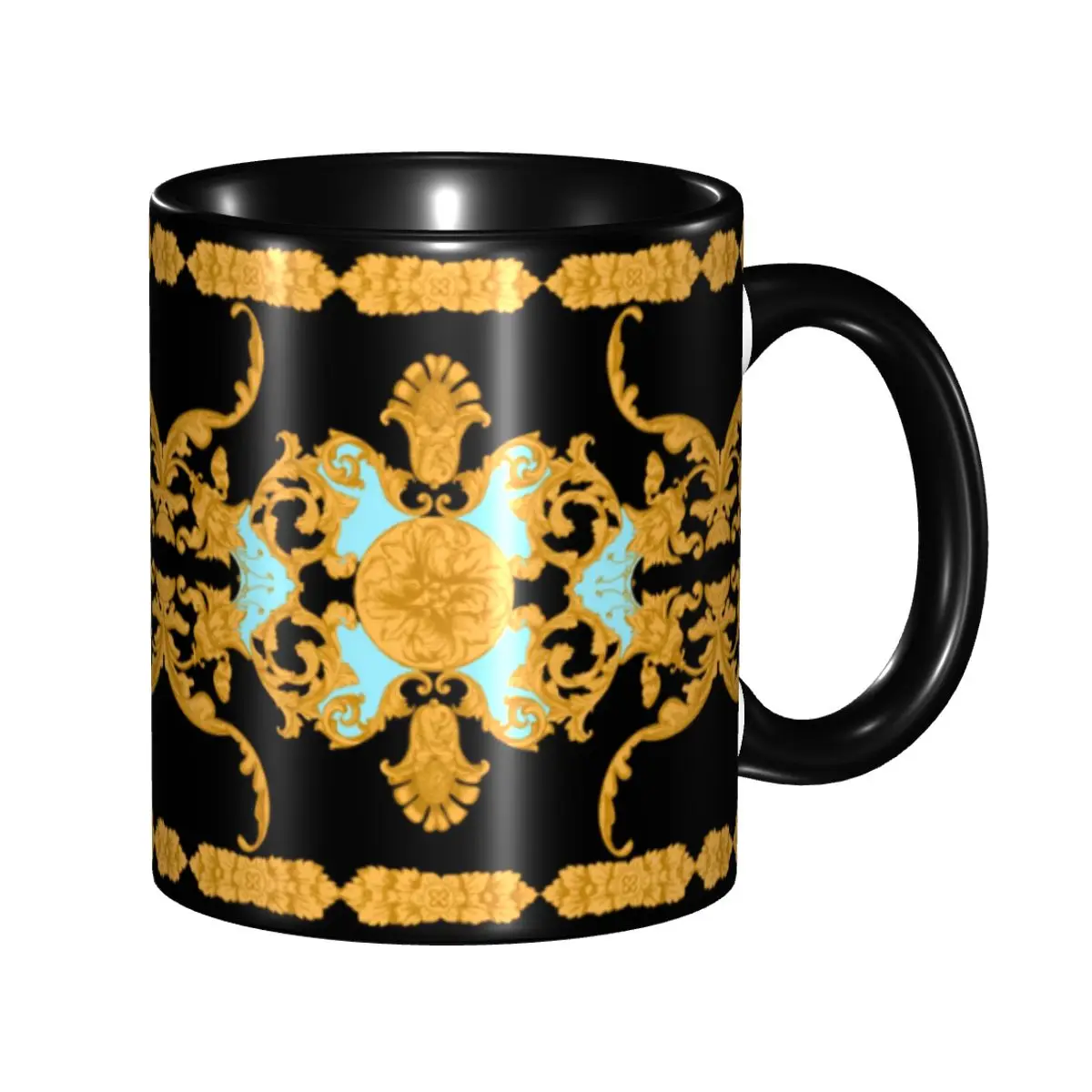 Personalized DIY Seamless Pattern With Golden Baroque Ceramic Mugs European Floral Coffee Cup Creative Gift
Personalized DIY Seamless Pattern With Golden Baroque Ceramic Mugs European Floral Coffee Cup Creative Gift