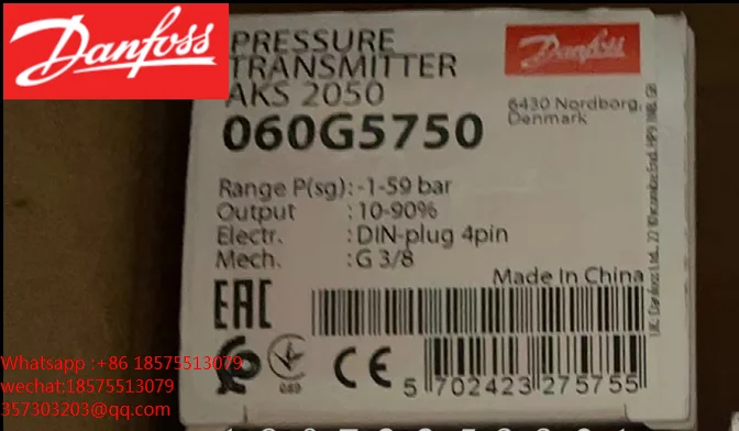 For Danfoss AKS2050 060G5750 AKS2050-N636-A0AB06-0 Pressure Sensor In Stock 1 PIECE
For Danfoss AKS2050 060G5750 AKS2050-N636-A0AB06-0 Pressure Sensor In Stock 1 PIECE