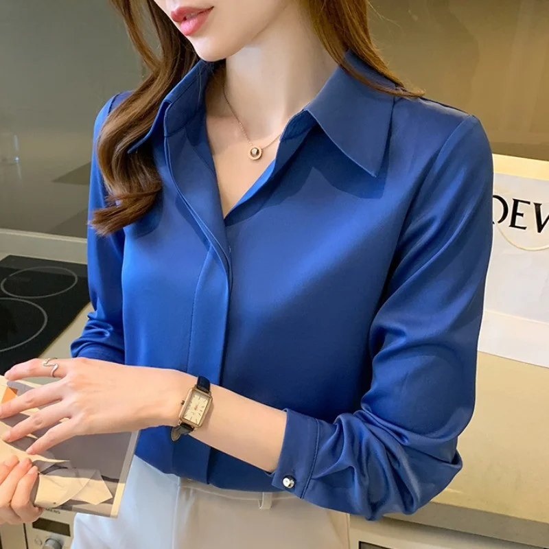 Ele White Silk Long Sve irt Women's plus Size Autumn Winter New Sle Profional Aosphere Versatile Long irt C...
Ele White Silk Long Sve irt Women's plus Size Autumn Winter New Sle Profional Aosphere Versatile Long irt C...