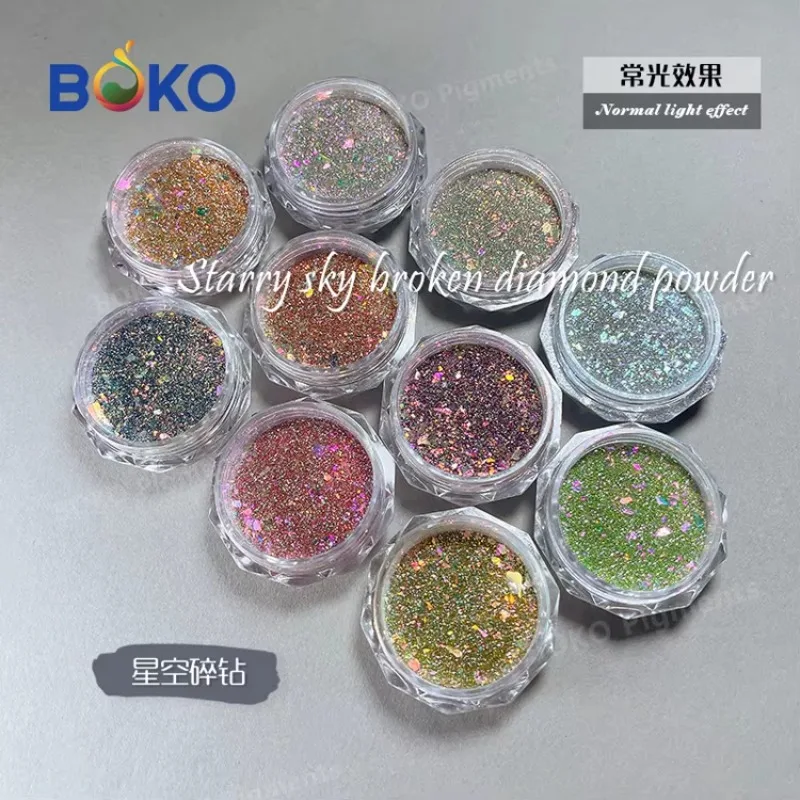 BOKO Wholesale Bulk Diamond Opal Glitter Nails Art Chrome Powder Pigment Reflective Nail Glitter BKC-mix
BOKO Wholesale Bulk Diamond Opal Glitter Nails Art Chrome Powder Pigment Reflective Nail Glitter BKC-mix