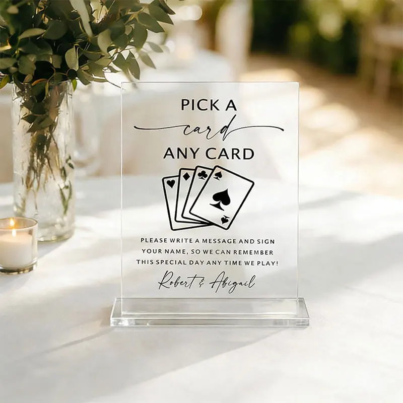 Personalized Pick A Card Any Card Acrylic Sign Playing Cards Guest Book Sign Custom Wedding Playing Cards Sign Wedding Decor
Personalized Pick A Card Any Card Acrylic Sign Playing Cards Guest Book Sign Custom Wedding Playing Cards Sign Wedding Decor