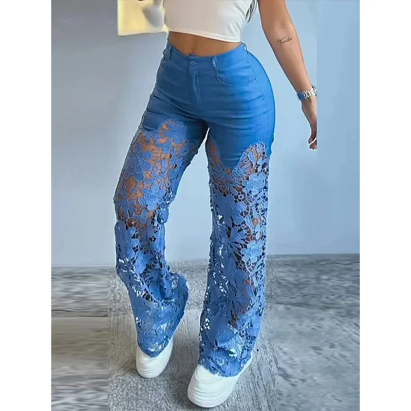 JINIA Euphoria Lace Patchwork Women Pants Hollow Out Zippers Pocket Button Female Jeans 2025 Summer Street Wide Leg Lady Outwear
JINIA Euphoria Lace Patchwork Women Pants Hollow Out Zippers Pocket Button Female Jeans 2025 Summer Street Wide Leg Lady Outwear