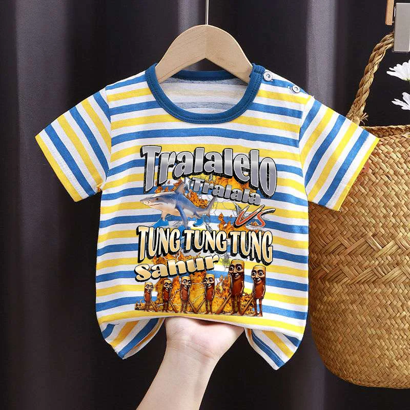 Italian Brainrot T-Shirt Tung Tungtung Sahur Cartoon Anime Girl Clothes Round Neck Basic Boys Tops Casual Cute Contrast Tee Gift
Italian Brainrot T-Shirt Tung Tungtung Sahur Cartoon Anime Girl Clothes Round Neck Basic Boys Tops Casual Cute Contrast Tee Gift