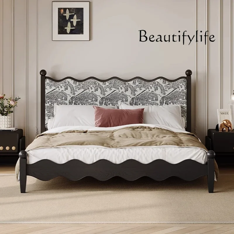 X36 French Solid Wood Bed 2025 New Ripple Bed Retro Style Master Bedroom 1.8 Meters Solid Wood Medium And Ancient Style Wave Bed
X36 French Solid Wood Bed 2025 New Ripple Bed Retro Style Master Bedroom 1.8 Meters Solid Wood Medium And Ancient Style Wave Bed