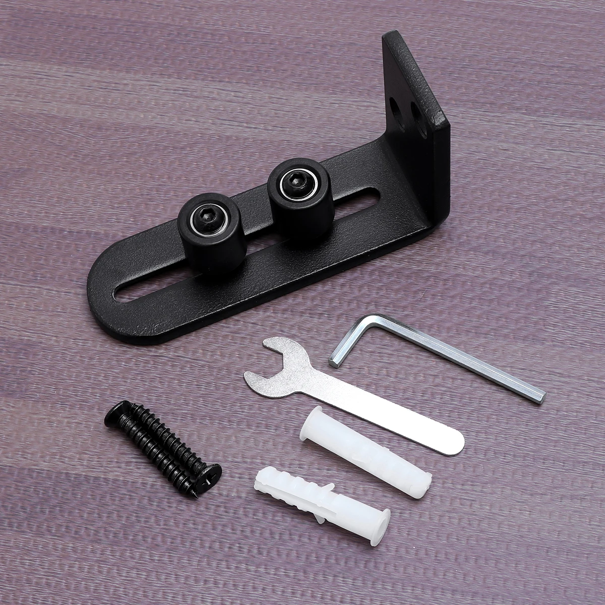 Adjustable Floor Guide For Sliding Barn Carbon Steel Double Wheel Door Hardware Ground Mount Durable Modern Style Stopper Damper 
Adjustable Floor Guide For Sliding Barn Carbon Steel Double Wheel Door Hardware Ground Mount Durable Modern Style Stopper Damper