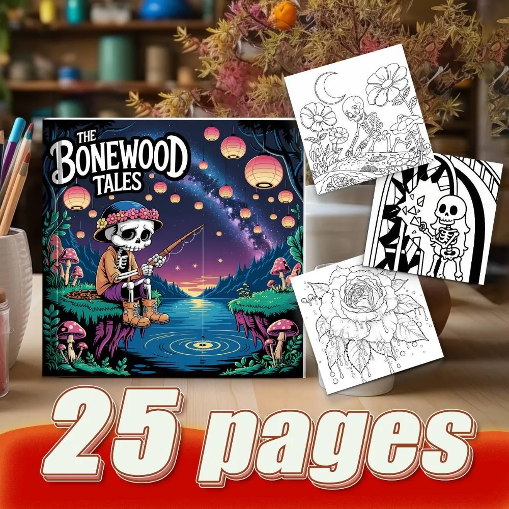 Unique Style Coloring Book With Flower Fairy And Cartoon Skeleton Thickened Paper To Cultivate Color Perception
Unique Style Coloring Book With Flower Fairy And Cartoon Skeleton Thickened Paper To Cultivate Color Perception