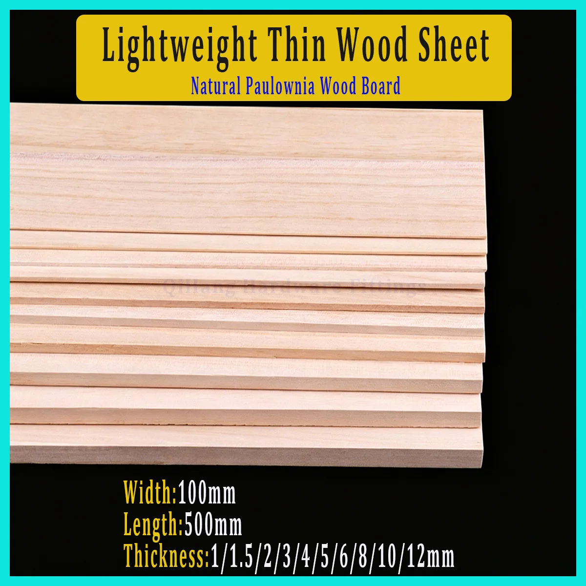 Natural Paulownia Wood Board, 2/5Pcs 500x100mm 1-12mm Thick, Lightweight Thin Wood Sheet for DIY Craft Modeling Hobby Materials
Natural Paulownia Wood Board, 2/5Pcs 500x100mm 1-12mm Thick, Lightweight Thin Wood Sheet for DIY Craft Modeling Hobby Materials