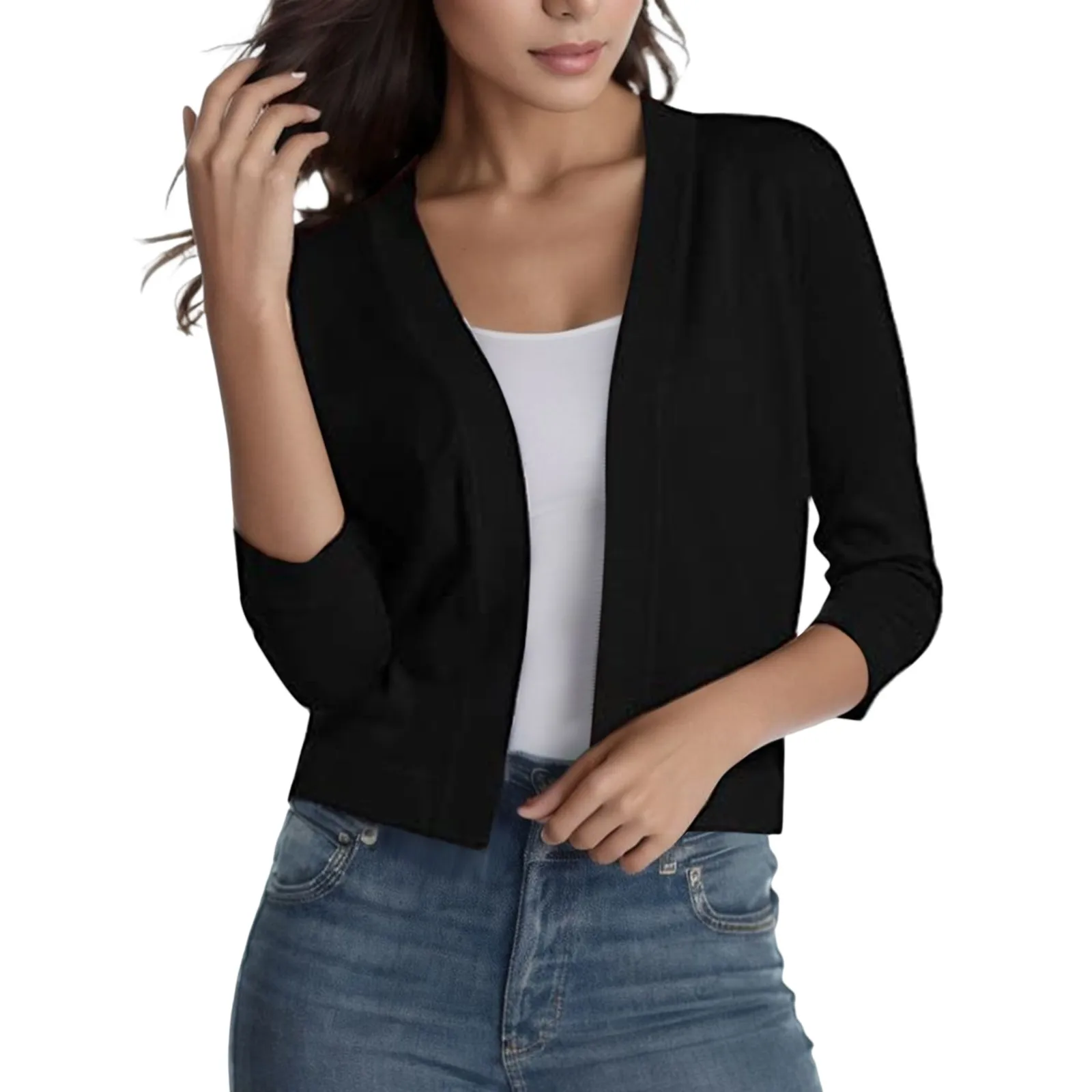 Womens Solid Color Knitwear Elegant Simple Versatile Short Coat Womens Harjauku Casual Pullovers Femme Blusas White shirt
Womens Solid Color Knitwear Elegant Simple Versatile Short Coat Womens Harjauku Casual Pullovers Femme Blusas White shirt