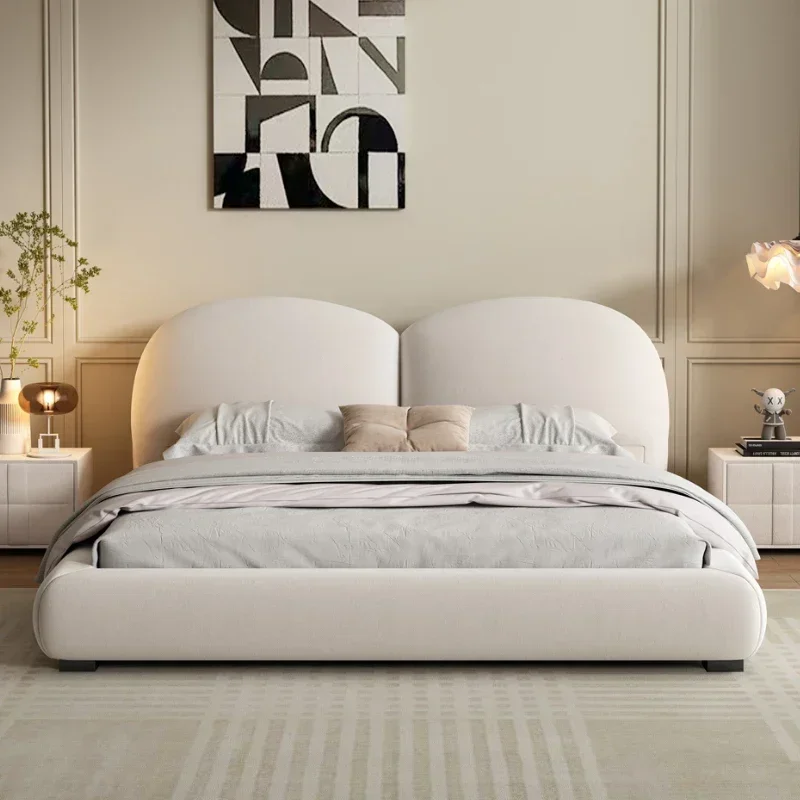 11Cream Style Bedroom Soft Bag Double Home Cloud Bed Marriage Bed Skin Feeling Milk Fiber
11Cream Style Bedroom Soft Bag Double Home Cloud Bed Marriage Bed Skin Feeling Milk Fiber