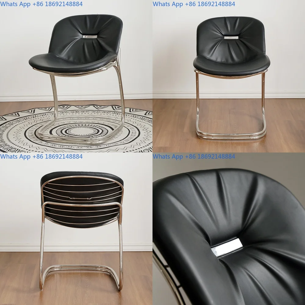 Floating Mid Century Genuine Leather Dining Chair Luxury Home Lounge Backrest Chair
Floating Mid Century Genuine Leather Dining Chair Luxury Home Lounge Backrest Chair