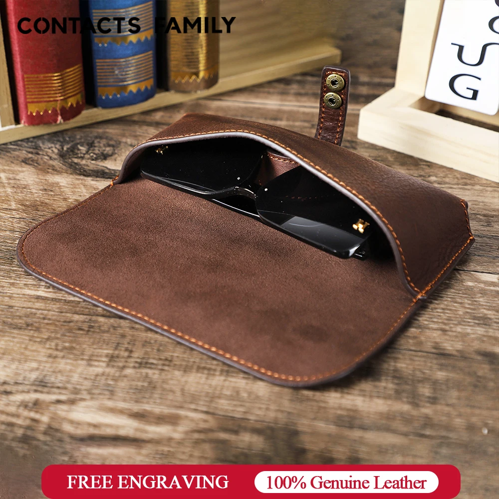 Genuine Leather Glasses Bag Protective Case Cover For Women Men Portable Travel Sunglasses Case Reading Eyeglasses Holder Box
Genuine Leather Glasses Bag Protective Case Cover For Women Men Portable Travel Sunglasses Case Reading Eyeglasses Holder Box
