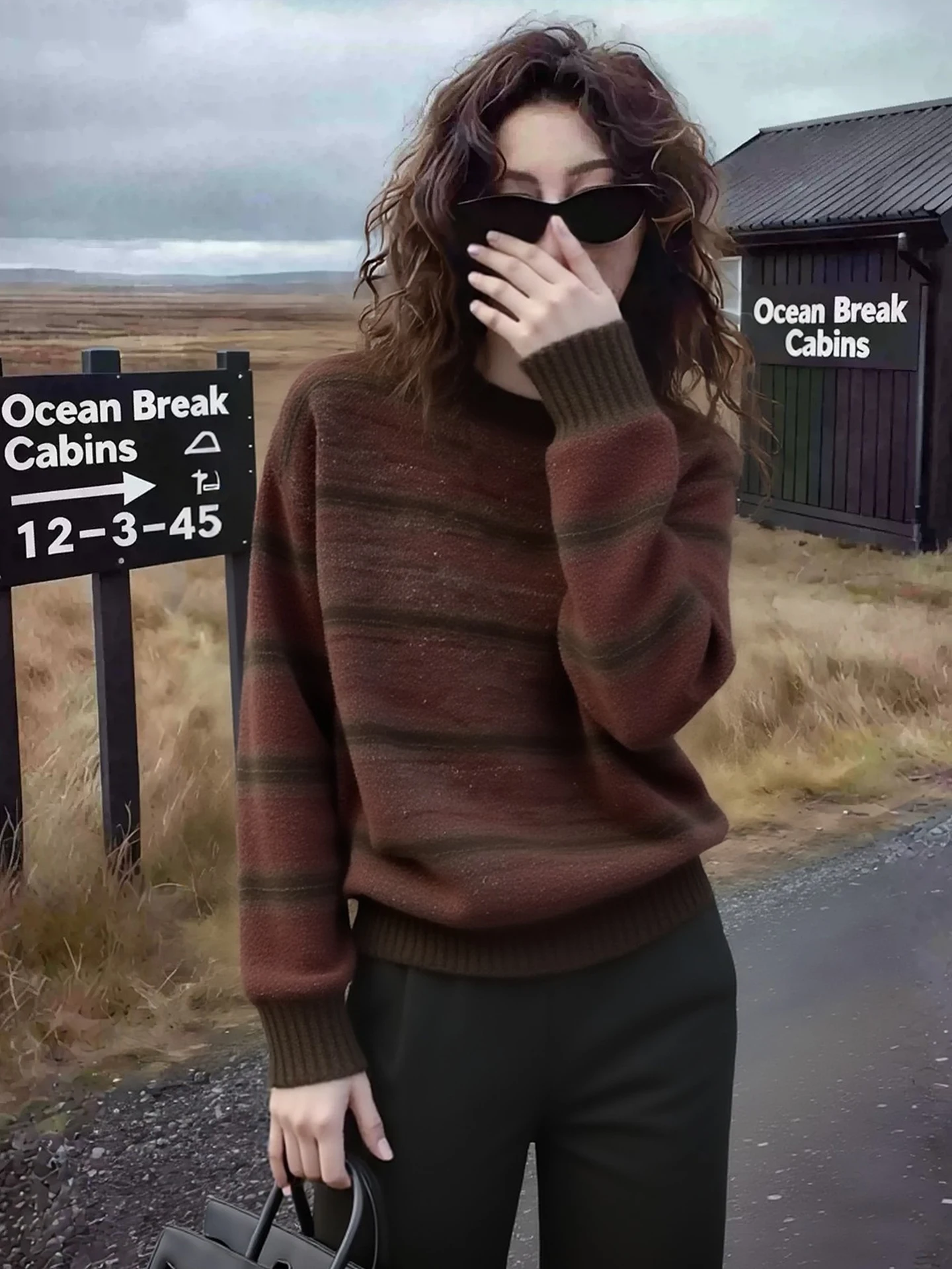 Thickened Knitted Sweater Color Block Vintage Style Long Sleeve Loose Lazy Fashion Base Layer Top for Women Spring 2026
Thickened Knitted Sweater Color Block Vintage Style Long Sleeve Loose Lazy Fashion Base Layer Top for Women Spring 2026