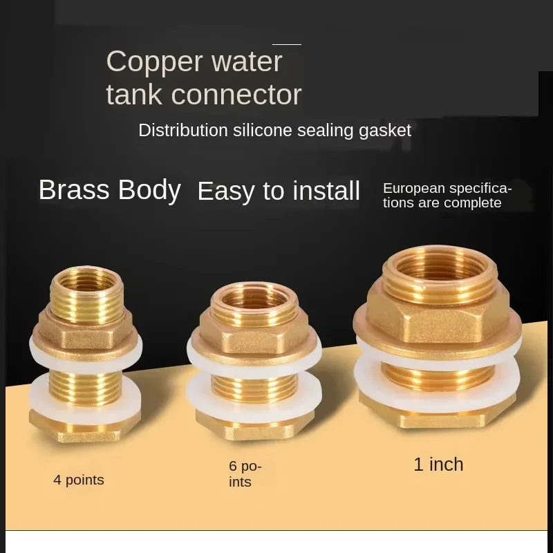 1/2 IN inside and outside wire connector copper 1 IN water tower pool fish tank bucket lengthened drainage interface accessories
1/2 IN inside and outside wire connector copper 1 IN water tower pool fish tank bucket lengthened drainage interface accessories