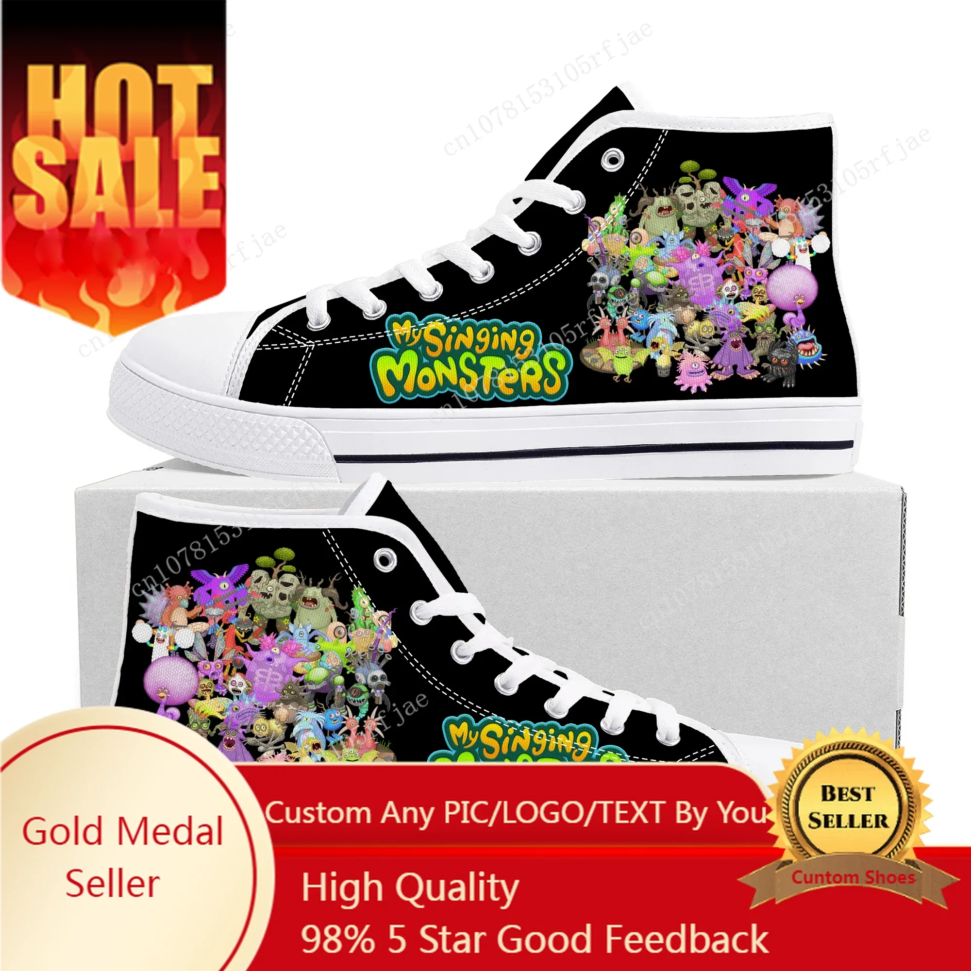 My Singing Monsters High Top Sneakers Cartoon Game Mens Womens Teenager High Quality Canvas Shoes Casual Tailor Made Sneaker
My Singing Monsters High Top Sneakers Cartoon Game Mens Womens Teenager High Quality Canvas Shoes Casual Tailor Made Sneaker