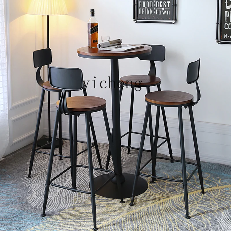 LX solid wood high stool bar chair home backrest high chair high stool wrought iron
LX solid wood high stool bar chair home backrest high chair high stool wrought iron
