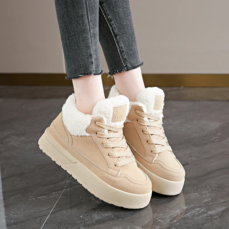 2024 New Snow Boots Women's Winter Thick Bottom Sports Warm Short Boots Women's Plush Casual Cotton Shoes Zapatillas De Mujer
2024 New Snow Boots Women's Winter Thick Bottom Sports Warm Short Boots Women's Plush Casual Cotton Shoes Zapatillas De Mujer