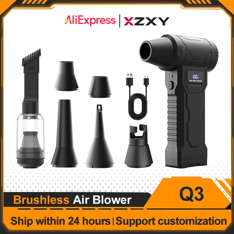 XZXY Air Blower Q3 110000Rpm Brushless 160g Blowing Force 40m/s Wind Speed 4-Gears Adjustable Air Duster for PC Car Home
XZXY Air Blower Q3 110000Rpm Brushless 160g Blowing Force 40m/s Wind Speed 4-Gears Adjustable Air Duster for PC Car Home