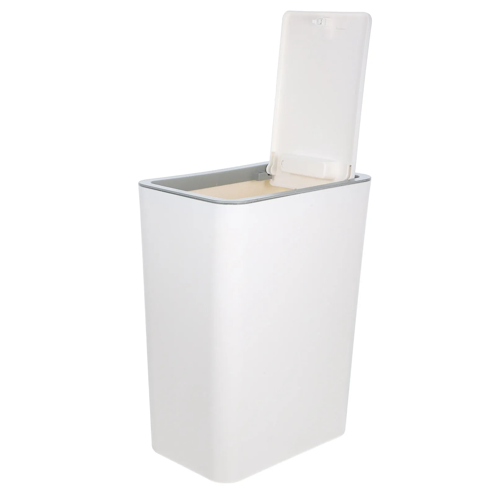 Large Capacity Narrow Plastic Garbage Can Lid Included Bathroom Kitchen Bedroom Household Trash Bin Waste Basket for Home Office
Large Capacity Narrow Plastic Garbage Can Lid Included Bathroom Kitchen Bedroom Household Trash Bin Waste Basket for Home Office