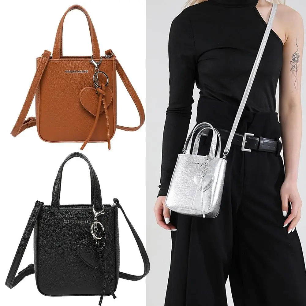 Trendy Pu Leather Shoulder Bag with Love Keychain Pendant Versatile Crossbody Bags Chic High Quality Purses for Women
Trendy Pu Leather Shoulder Bag with Love Keychain Pendant Versatile Crossbody Bags Chic High Quality Purses for Women
