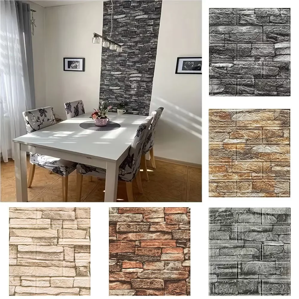 70X77CM Waterproof Wall Stickers PVC Modern Home Decoration Retro Red Brown Brick Pattern Self-adhesive Wallpaper DIY Background
70X77CM Waterproof Wall Stickers PVC Modern Home Decoration Retro Red Brown Brick Pattern Self-adhesive Wallpaper DIY Background