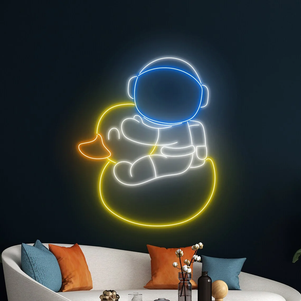 Astronaut Duck Neon Sign Bar Home Room Wall Art Decor Kids Room Decor Gifts For Kids Duck and Astronaut Lover Gifts
Astronaut Duck Neon Sign Bar Home Room Wall Art Decor Kids Room Decor Gifts For Kids Duck and Astronaut Lover Gifts