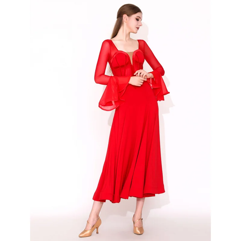 Женское платье для современного танца MY939, бальный вальс, танго, качели, наряд для соревнований, струящаяся одежда без рукавов для латинских танцев
Женское платье для современного танца MY939, бальный вальс, танго, качели, наряд для соревнований, струящаяся одежда без рукавов для латинских танцев