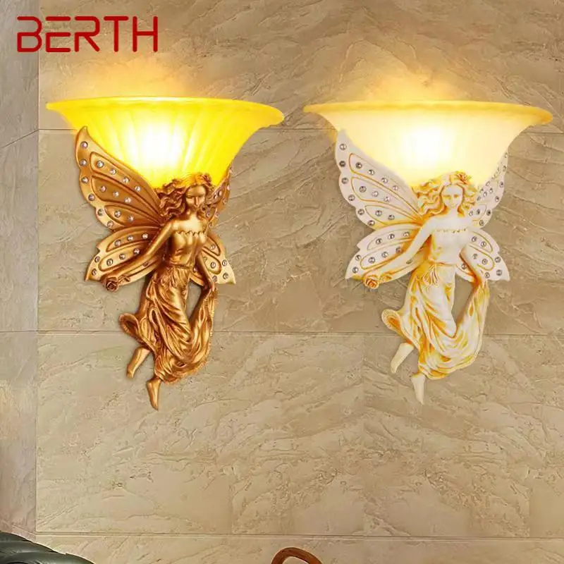 BERTH Modern Angel Wall Lamp LED Creative Devise Resin Sconce Lights For Home Living Room Bedroom Corridor Fixture
BERTH Modern Angel Wall Lamp LED Creative Devise Resin Sconce Lights For Home Living Room Bedroom Corridor Fixture