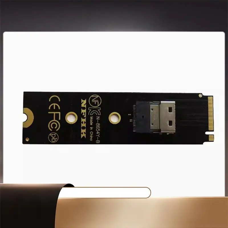 Интерфейсный адаптер Nvme M.2 NGFF для тонкого SFF-8654 Nvme для высокоскоростной передачи данных и расширения памяти 38Pin-N35R
Интерфейсный адаптер Nvme M.2 NGFF для тонкого SFF-8654 Nvme для высокоскоростной передачи данных и расширения памяти 38Pin-N35R
