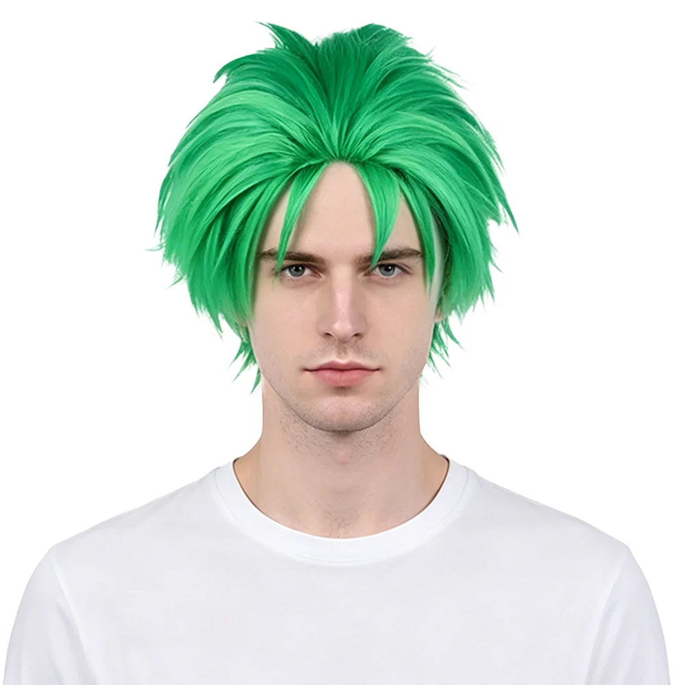 Short Bright Green Cosplay Wig For Zoro Anime Fluffy Layered Heat Resistant Synthetic Wig Halloween Comic Con Party Unisex
Short Bright Green Cosplay Wig For Zoro Anime Fluffy Layered Heat Resistant Synthetic Wig Halloween Comic Con Party Unisex