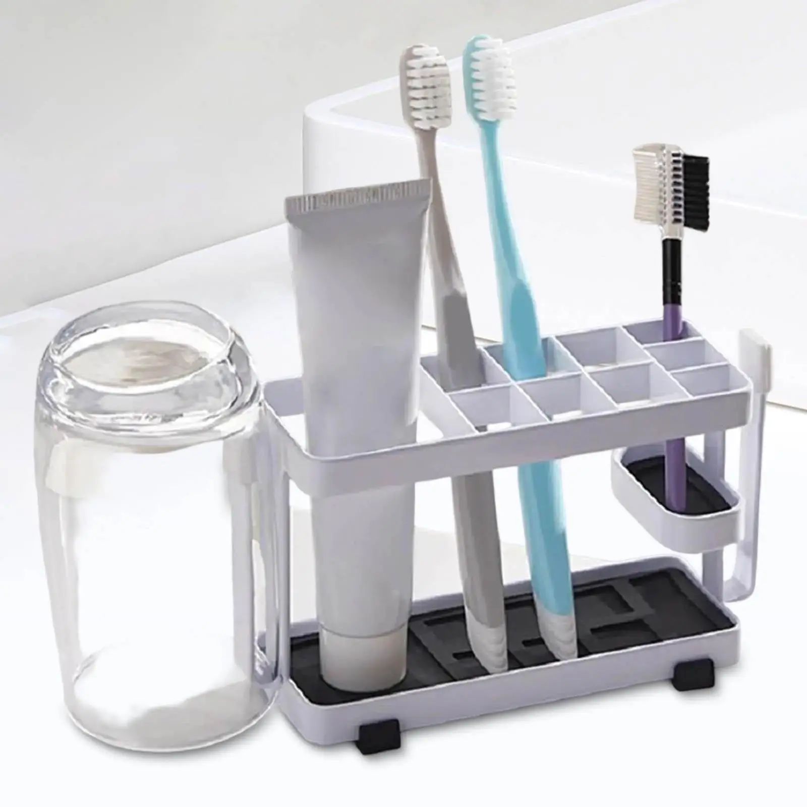 Steel Toothbrush Holder 10 Slots Toothpaste Stand Rack for Vanity Countertop
Steel Toothbrush Holder 10 Slots Toothpaste Stand Rack for Vanity Countertop