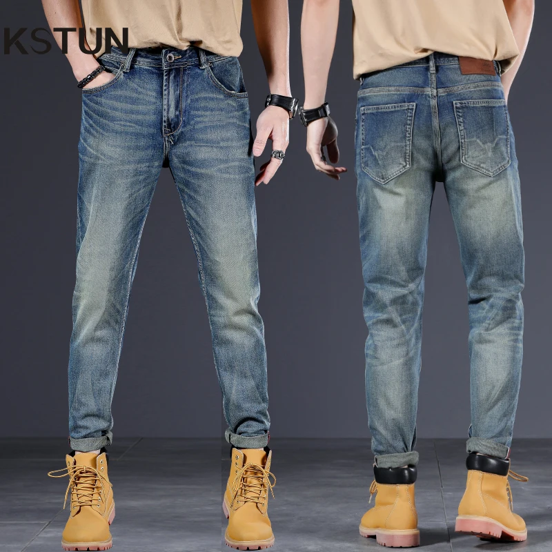 Luxury Jeans For Men Slim Straight Blue Stretch Jeans Pants Denim Trousers Men's Clothing Streetwear High Quality Jeans Homme
Luxury Jeans For Men Slim Straight Blue Stretch Jeans Pants Denim Trousers Men's Clothing Streetwear High Quality Jeans Homme