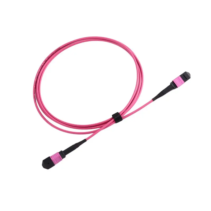 MPO To MPO 12-Fiber Fiber Patch Cable Female Adapter 40G/100G/200G/400G OM4 50/125 Multimode Standard Loss Trunk Cables
MPO To MPO 12-Fiber Fiber Patch Cable Female Adapter 40G/100G/200G/400G OM4 50/125 Multimode Standard Loss Trunk Cables