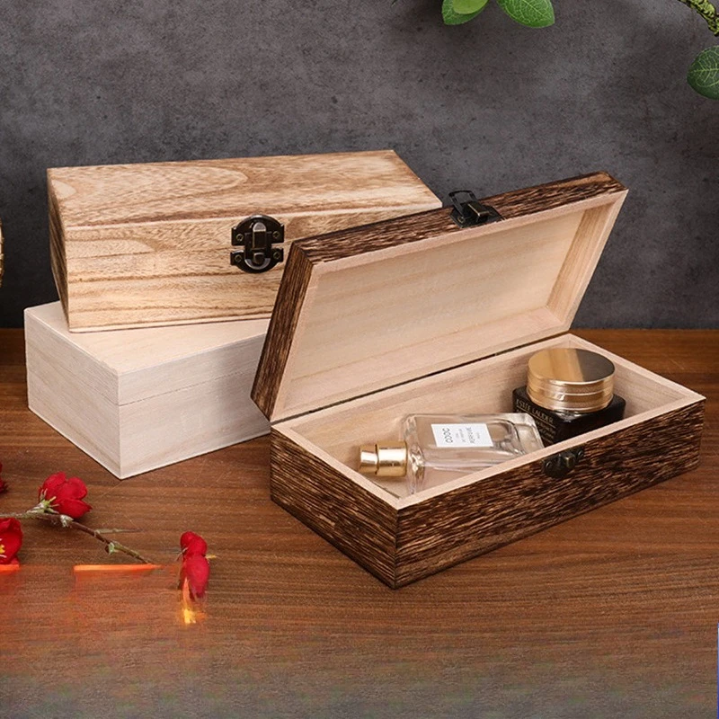 Wooden Storage Box Rectangular Retro Jewelry Box Desktop Organizer Wood Clamshell Container Wooden Gift Box
Wooden Storage Box Rectangular Retro Jewelry Box Desktop Organizer Wood Clamshell Container Wooden Gift Box
