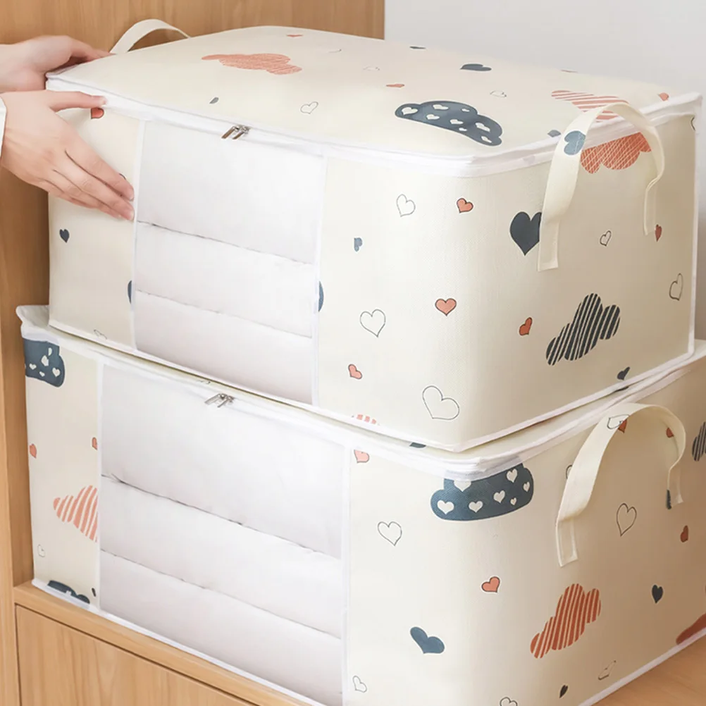 Large Capacity Cotton Bag 60x40x30cm Foldable Storage Pouch Non woven Fabric Clothes Container Waterproof Zipper Design Portable
Large Capacity Cotton Bag 60x40x30cm Foldable Storage Pouch Non woven Fabric Clothes Container Waterproof Zipper Design Portable