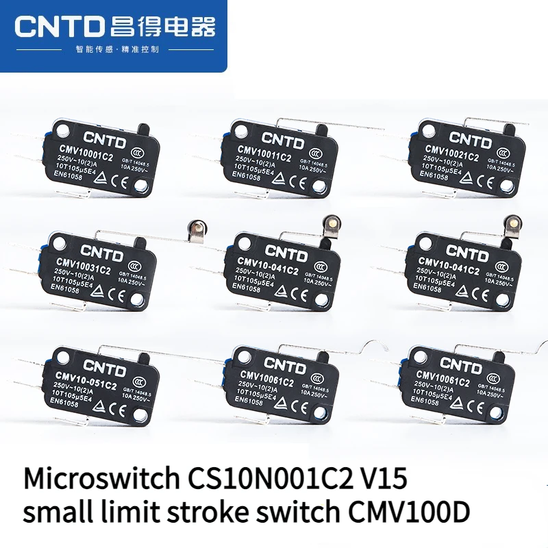 Microswitch CS10N001C2 V15 One open and one close small limit stroke switch CMV100D
Microswitch CS10N001C2 V15 One open and one close small limit stroke switch CMV100D